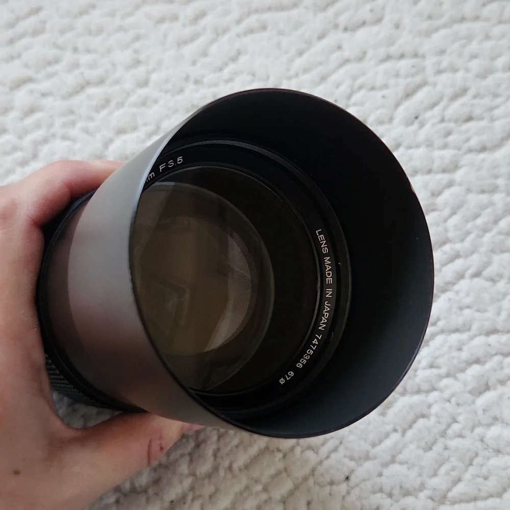 Konica Hexanon AR 200mm F3.5 Made In Japan Camera Lens Adapter 90's Resortwear